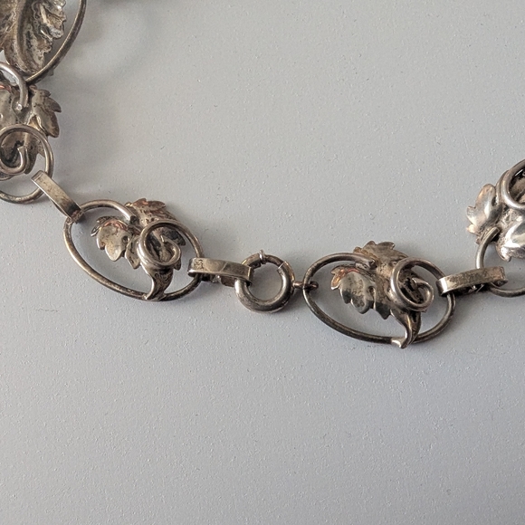 Vintage Danescraft Sterling Silver Leaf Choker - Picture 3 of 5